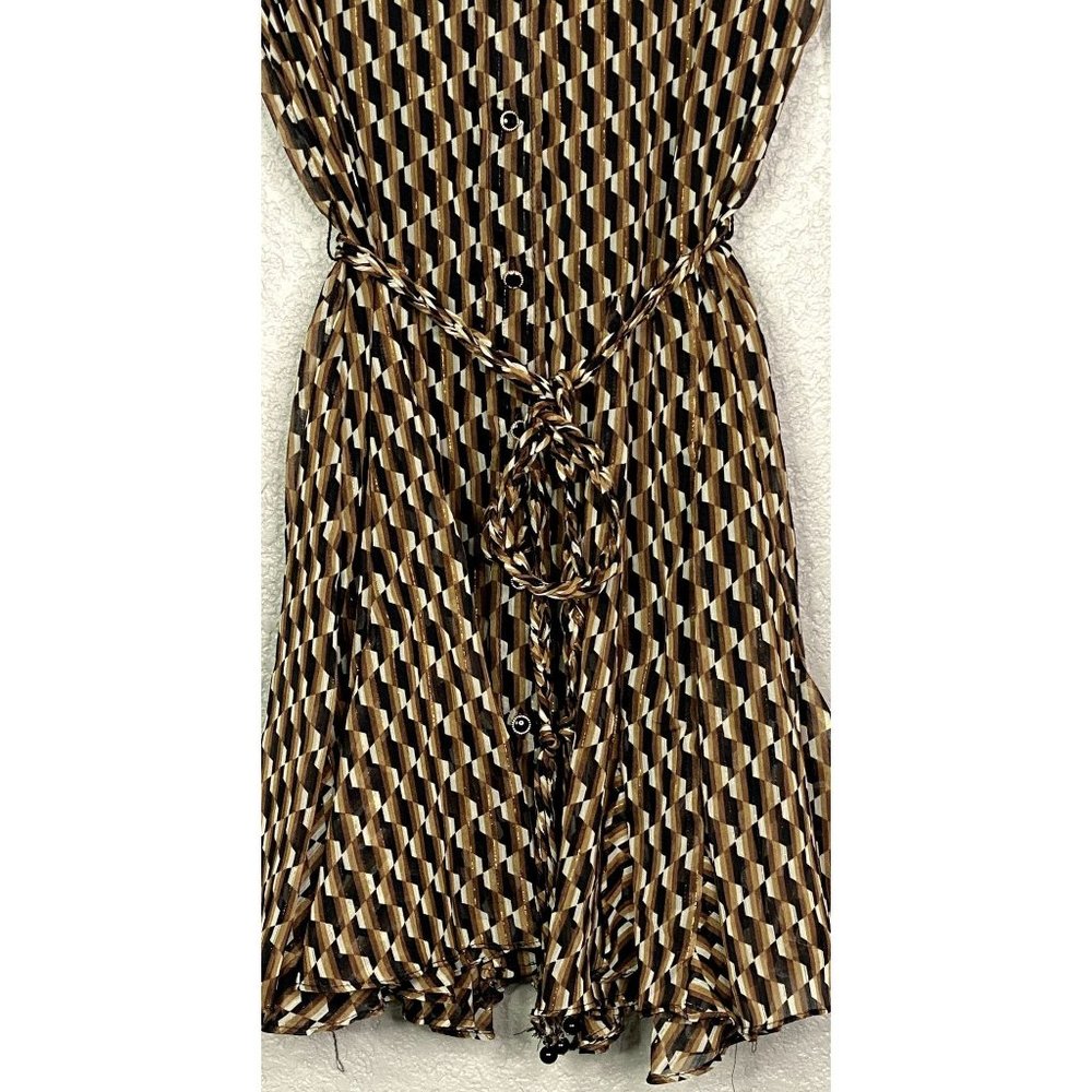 Zara Brown and Black Mini Dress - Picture 7 of 15
